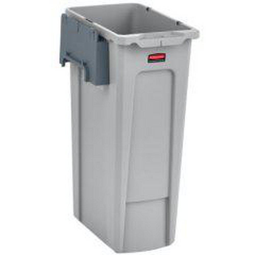 Rubbermaid Grey 34-1/4 x 21-1/2 x 12 in. Resin Recycling Station Starter Kit Container 