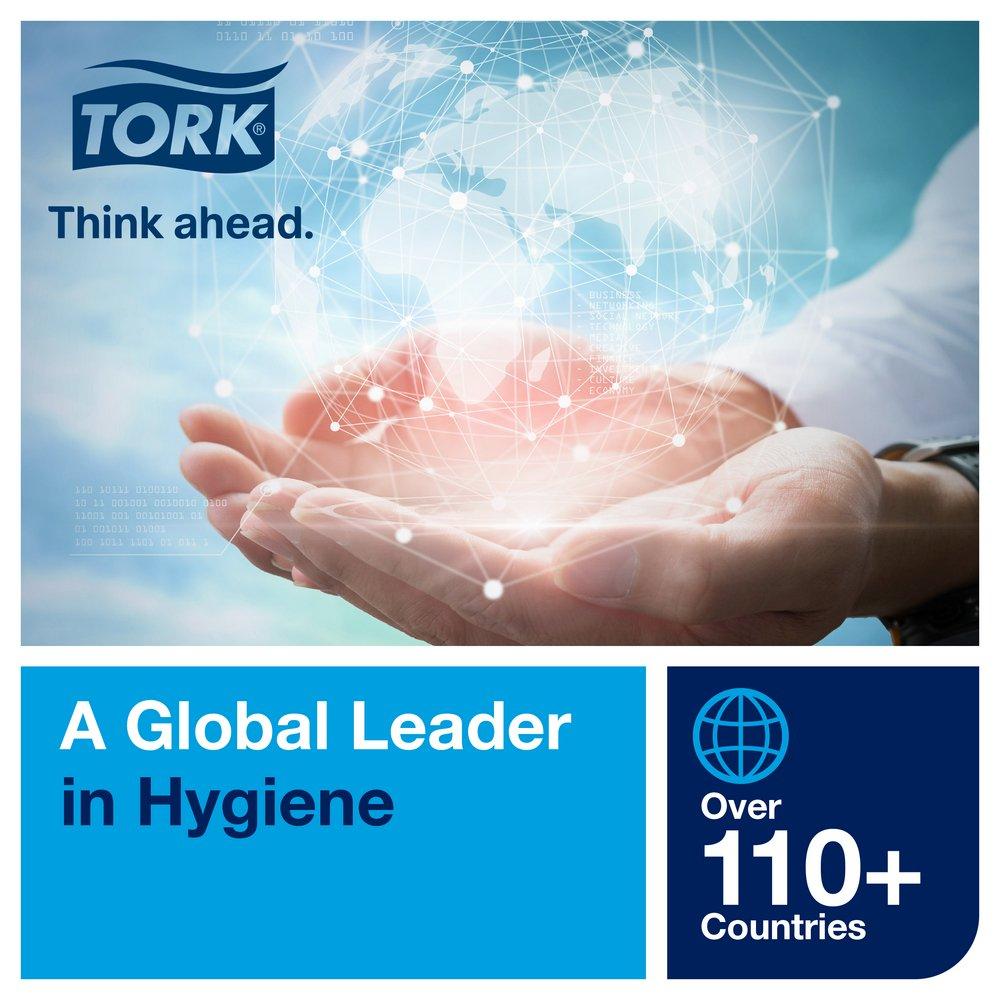 Tork Black Plastic Mechanical Hand Towel Roll Dispenser 