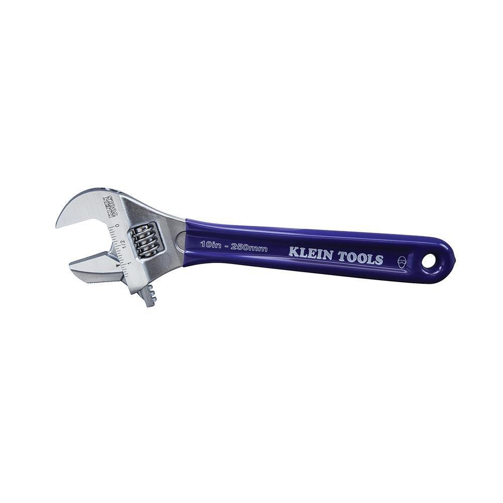 Klein Tools Blue 10 in Adjustable Wrench 