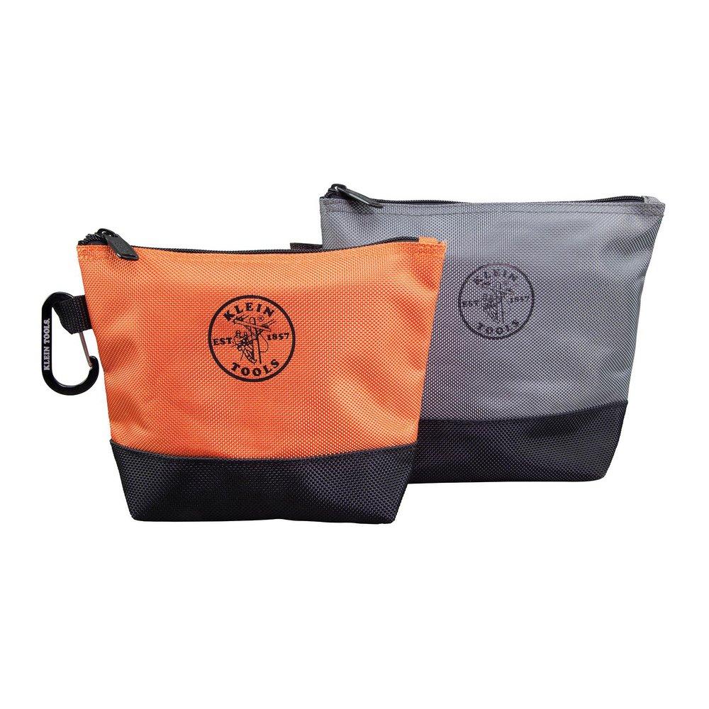 Orange STAND-UP ZIPPER BAGS, 2 PK 