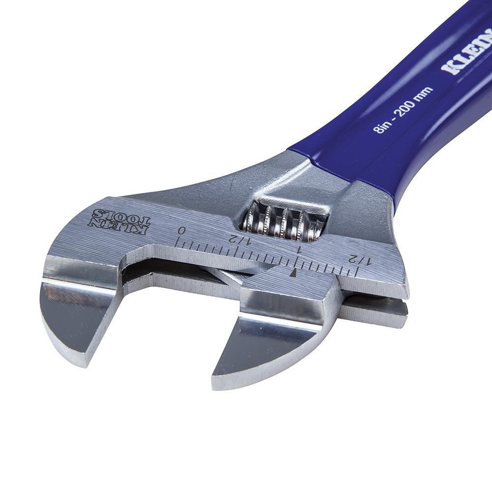 Klein Tools Blue 8 in Adjustable Wrench 