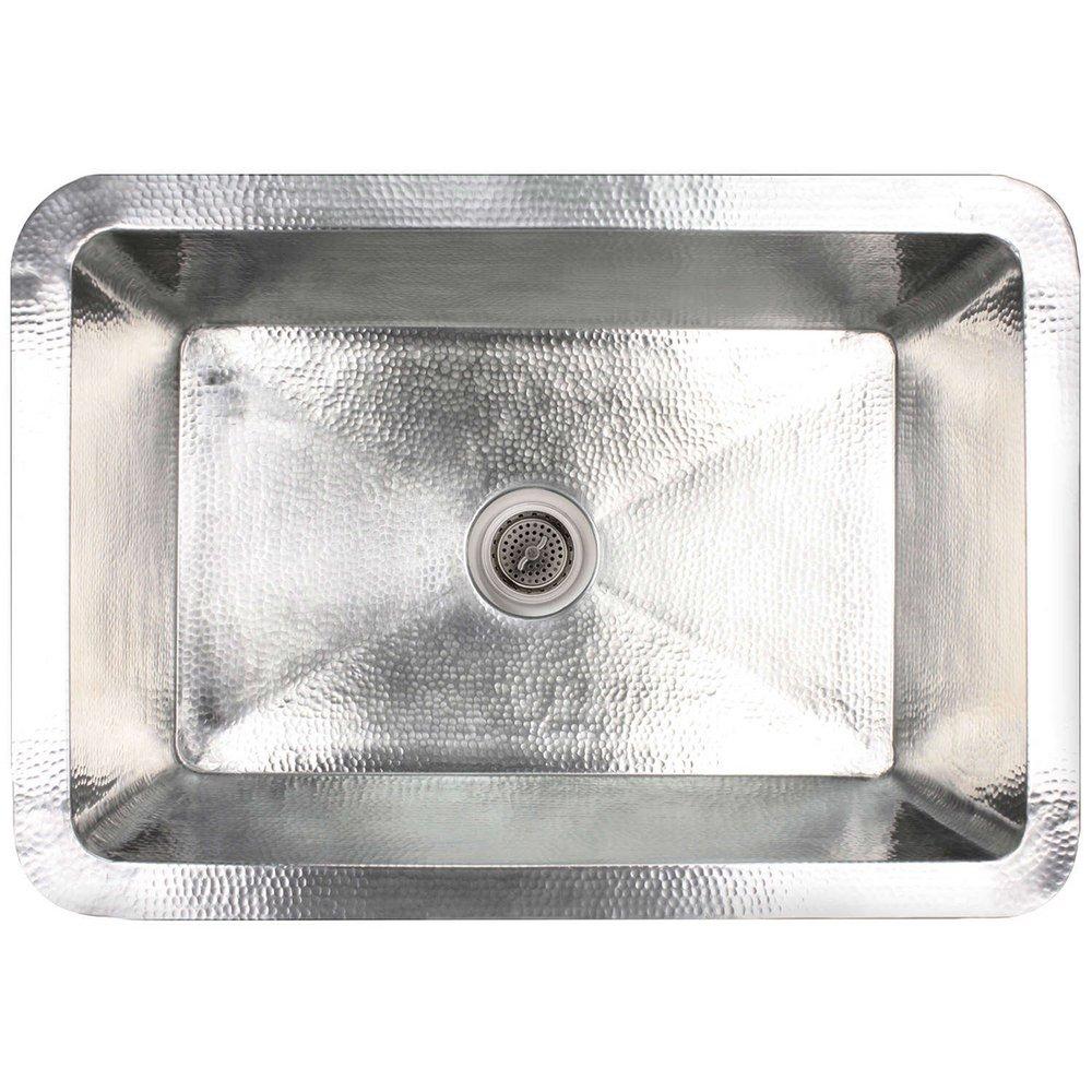 Linkasink Satin Stainless Steel 30 x 20 in. No Hole Stainless Steel Single Bowl Dual Mount Kitchen Sink 