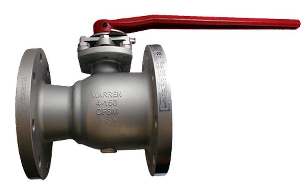 Warren Valve LP Stainless Steel Reduced Port Flanged 150# Ball Valve 