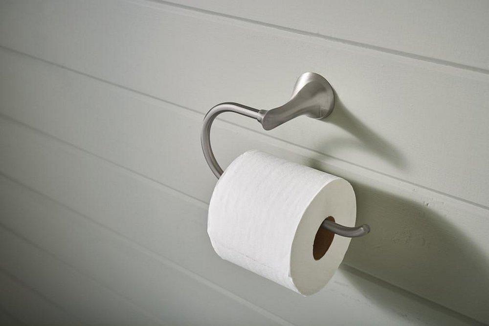 Moen Spot Resist&reg; Brushed Nickel Wall Toilet Tissue Holder 