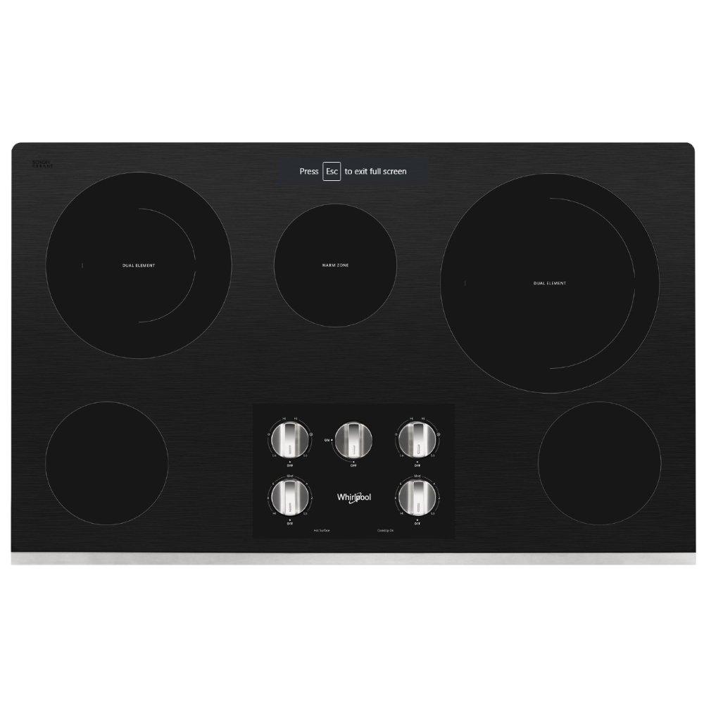 Whirlpool Stainless Steel 5 Burner Radiant Cooktop 