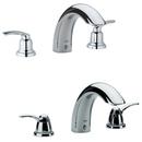 3-Hole Deckmount Roman Tub Faucet in Starlight Polished Chrome (Less Handle)