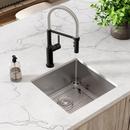 Elkay Polished Satin 18-1/2 x 18-1/2 in. No Hole Stainless Steel Single Bowl Undermount Kitchen Sink 