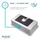 Elkay Polished Satin 18-1/2 x 18-1/2 in. No Hole Stainless Steel Single Bowl Undermount Kitchen Sink 