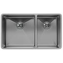 Elkay Polished Satin 31-1/2 x 18-1/2 in. No Hole Stainless Steel Double Bowl Undermount Kitchen Sink 