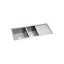 47-1/4 x 18-1/2 in. No Hole Stainless Steel Double Bowl Undermount Kitchen Sink in Polished Satin