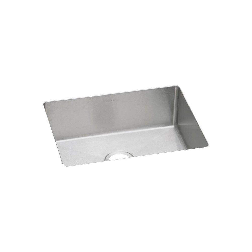 Elkay Polished Satin 23-1/2 x 18-1/4 in. No Hole Stainless Steel Single Bowl Undermount Kitchen Sink 