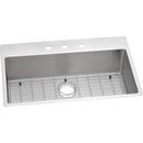 Elkay Polished Satin 33 x 22 in. Stainless Steel Single Bowl Dual Mount Kitchen Sink in Polished Satin