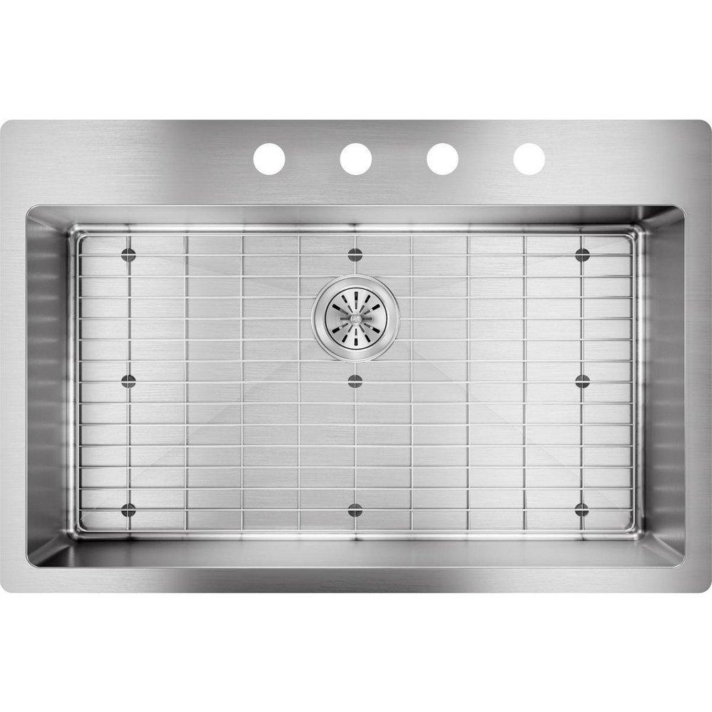 Elkay Polished Satin 33 x 22 in. Stainless Steel Single Bowl Dual Mount Kitchen Sink in Polished Satin 