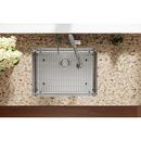 Elkay Polished Satin 25 x 22 in. Stainless Steel Single Bowl Dual Mount Kitchen Sink in Polished Satin 