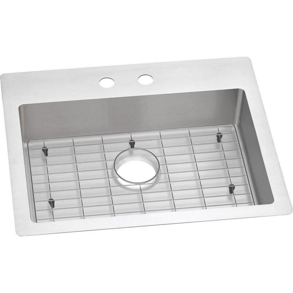 Elkay Polished Satin 25 x 22 in. Stainless Steel Single Bowl Dual Mount Kitchen Sink in Polished Satin 