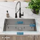 Elkay Polished Satin 33 x 22 in. Stainless Steel Single Bowl Dual Mount Kitchen Sink in Polished Satin 