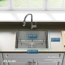 Elkay Polished Satin 22-1/2 x 18-1/2 in. No Hole Stainless Steel Single Bowl Undermount Kitchen Sink 