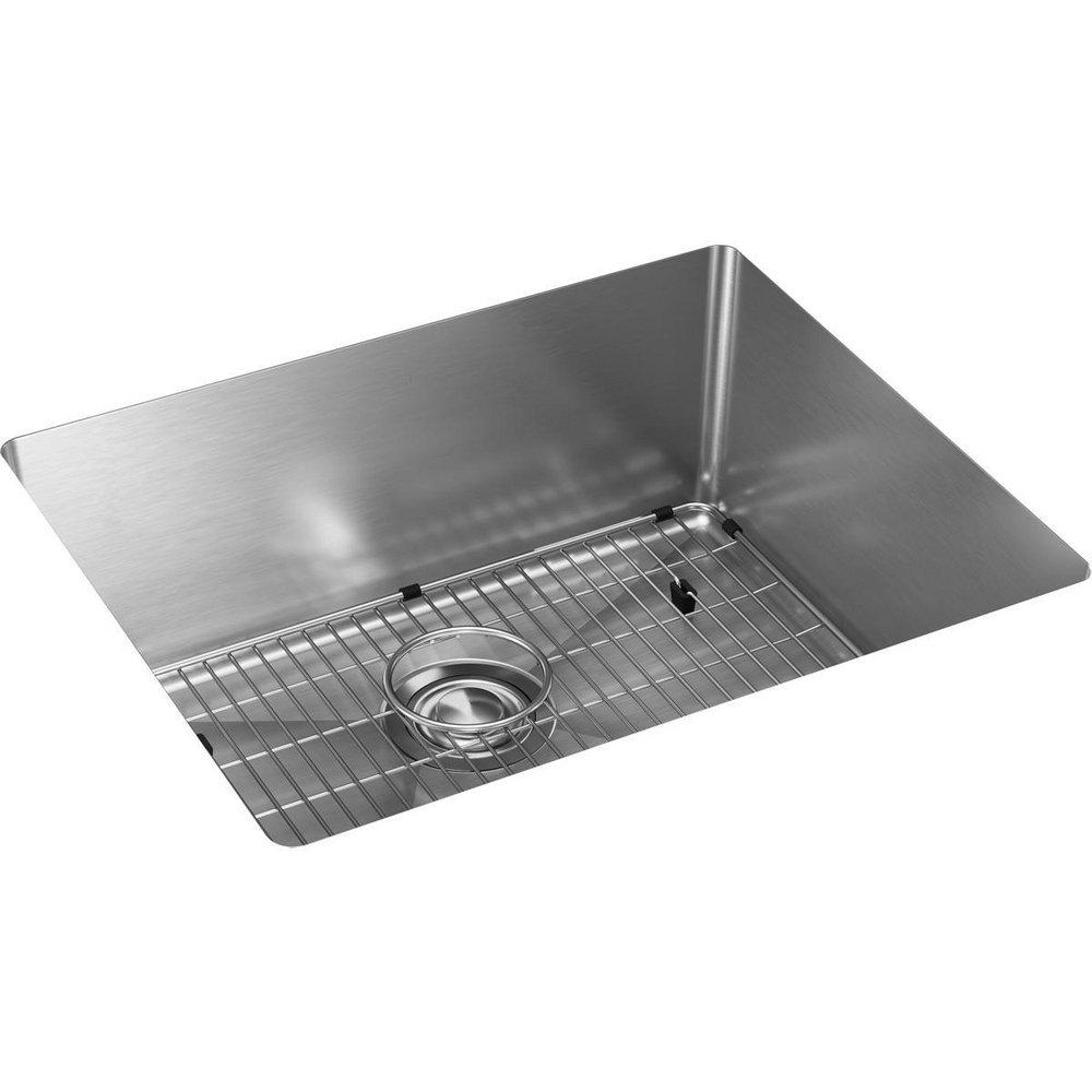 Elkay Polished Satin 22-1/2 x 18-1/2 in. No Hole Stainless Steel Single Bowl Undermount Kitchen Sink 