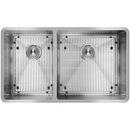 Elkay Polished Satin 31-1/2 x 18-1/2 in. No Hole Stainless Steel Double Bowl Undermount Kitchen Sink 