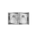 Elkay Polished Satin 31-1/2 x 18-1/2 in. No Hole Stainless Steel Double Bowl Undermount Kitchen Sink 