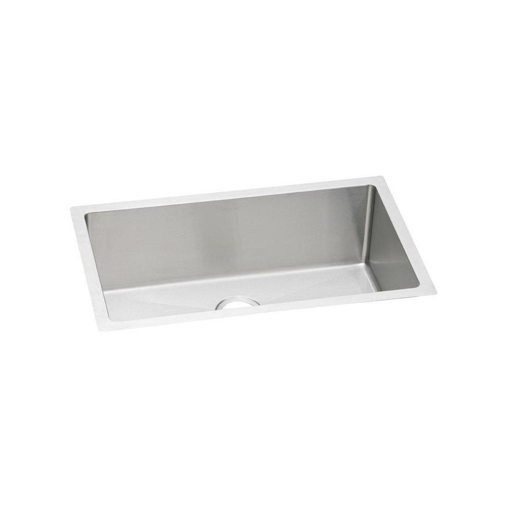 Elkay Polished Satin 30-1/2 x 18-1/2 in. No Hole Stainless Steel Single Bowl Undermount Kitchen Sink 