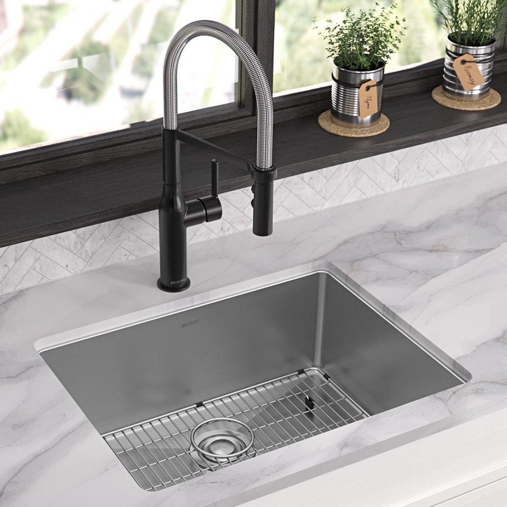 Elkay Polished Satin 25 x 22 in. Stainless Steel Single Bowl Dual Mount Kitchen Sink in Polished Satin 