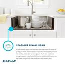 Elkay Polished Satin 25 x 22 in. Stainless Steel Single Bowl Dual Mount Kitchen Sink in Polished Satin 