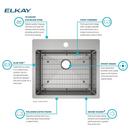 Elkay Polished Satin 25 x 22 in. Stainless Steel Single Bowl Dual Mount Kitchen Sink in Polished Satin 
