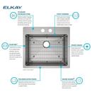 Elkay Polished Satin 25 x 22 in. Stainless Steel Single Bowl Dual Mount Kitchen Sink in Polished Satin 