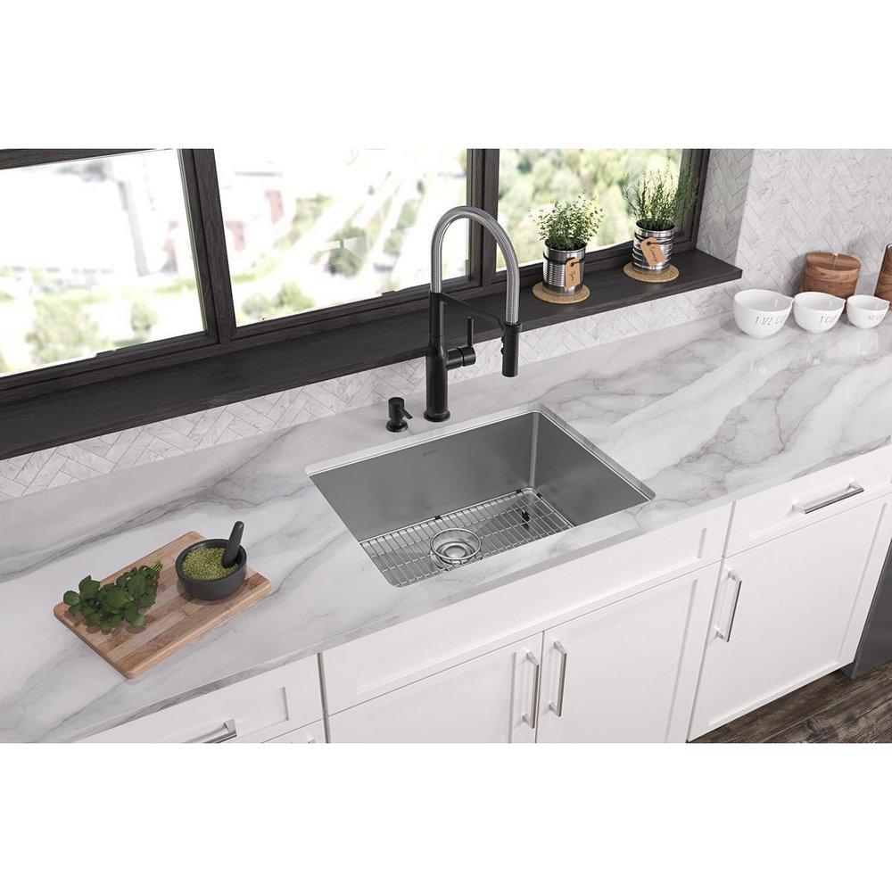 Elkay Polished Satin 25 x 22 in. Stainless Steel Single Bowl Dual Mount Kitchen Sink in Polished Satin 