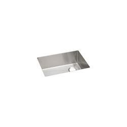 25-1/2 in. Undermount Stainless Steel Single Bowl Kitchen Sink in Polished Satin