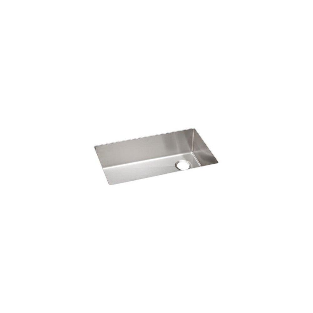 Elkay Polished Satin 31-1/2 x 18-1/2 in. No Hole Stainless Steel Single Bowl Undermount Kitchen Sink 
