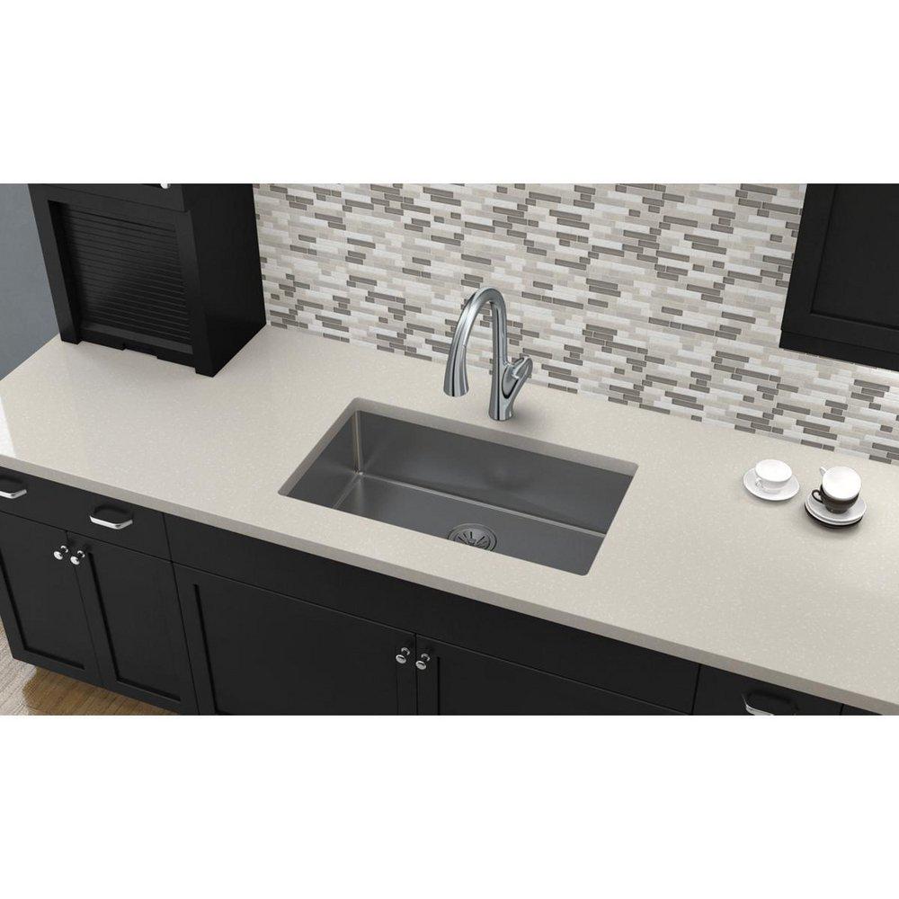 Elkay Polished Satin 30-1/2 x 18-1/2 in. Stainless Steel Single Bowl Undermount Kitchen Sink in Polished Satin 