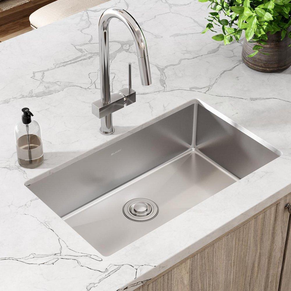 Elkay Polished Satin 30-1/2 x 18-1/2 in. Stainless Steel Single Bowl Undermount Kitchen Sink in Polished Satin 