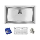 Elkay Polished Satin 30-1/2 x 18-1/2 in. No Hole Stainless Steel Single Bowl Undermount Kitchen Sink 