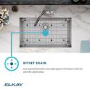 Elkay Polished Satin 30-3/4 x 18-1/2 in. No Hole Stainless Steel Double Bowl Undermount Kitchen Sink 