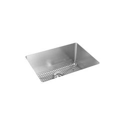 23-1/2 in. Undermount Stainless Steel Single Bowl Kitchen Sink in Polished Satin