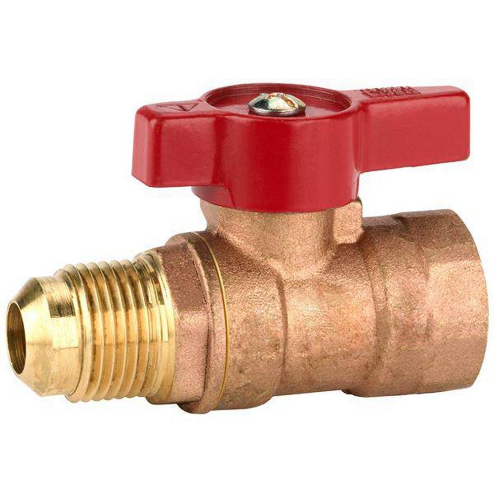NIBCO Forged Brass Flare x FPT Lever Handle Gas Ball Valve 
