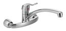 Moen Chrome 2-Hole Swivel Kitchen Faucet with Single Lever Handle 
