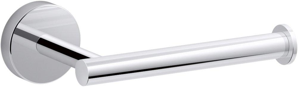 KOHLER Polished Chrome Single Post Toilet Tissue Holder 