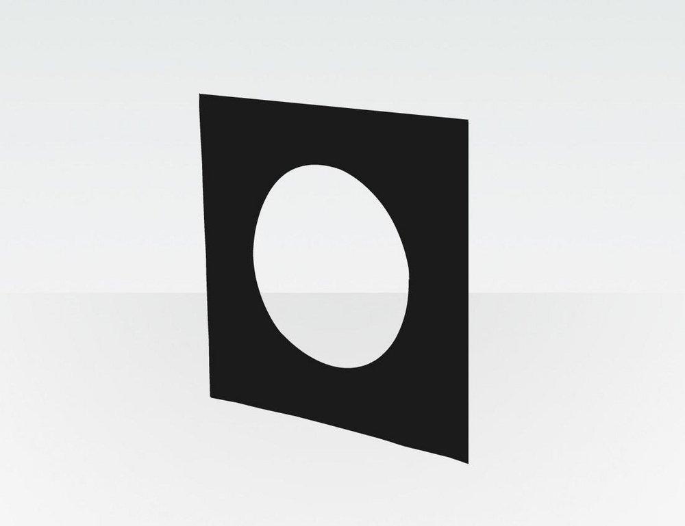 Centrotherm Eco Systems Black 2 in. WALL PLT BLAC (Plastic) 