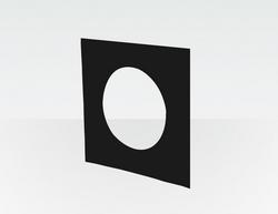 2 in. WALL PLT BLAC (Plastic)