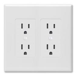 Revive Decorator 5 in. 2-Gang Wall Plate in White