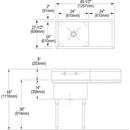 Elkay Polished Stainless Steel 28-1/2 x 15-1/2 in. Bottom Grid 