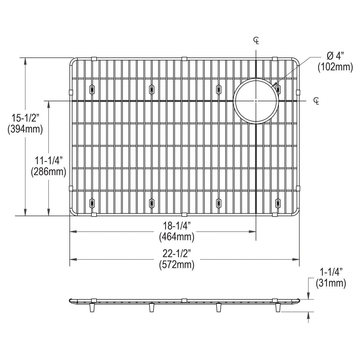Elkay Polished Stainless Steel CTXBG2215 