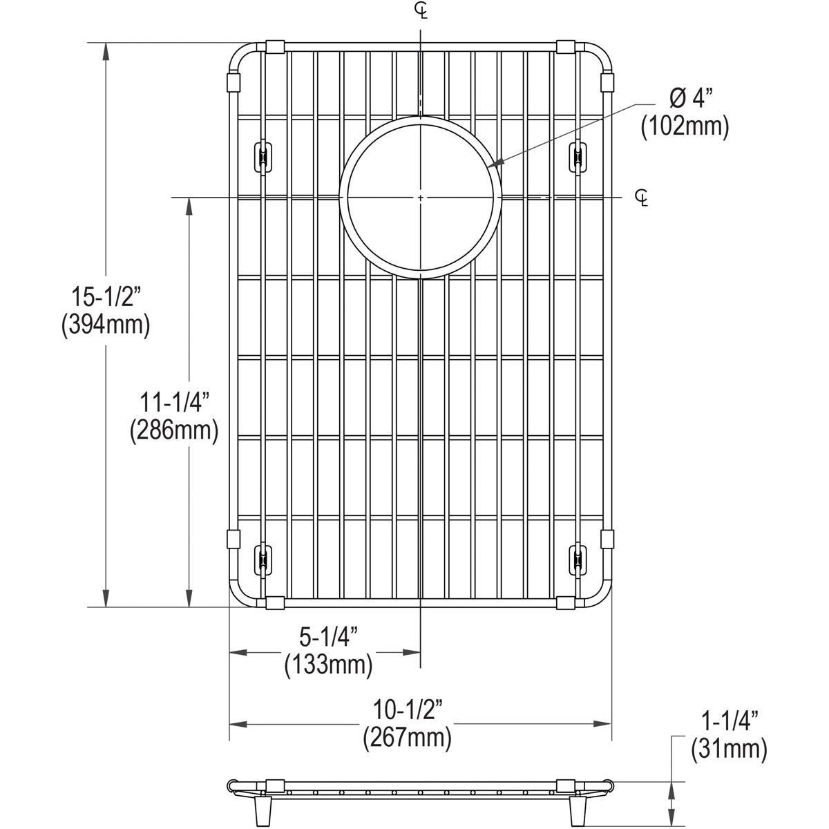 Elkay Polished Stainless Steel CTXBG1015 