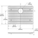 Elkay Polished Stainless Steel Stainless Steel Basin Rack 