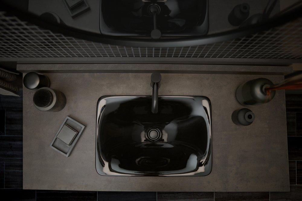 KOHLER Polished Chrome COMPONENTS&trade; Single Handle Bathroom Sink Faucet 