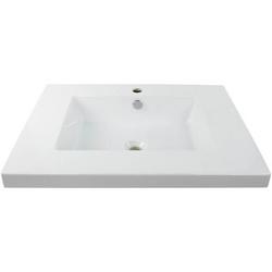 28 in. Wall Mount Bathroom Sink in White