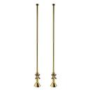 Signature Hardware Polished Brass Deck Mount Tub Supply Line with Valve 